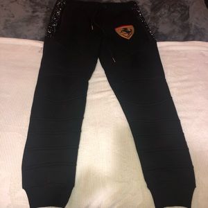 Men’s black Ferrari joggers